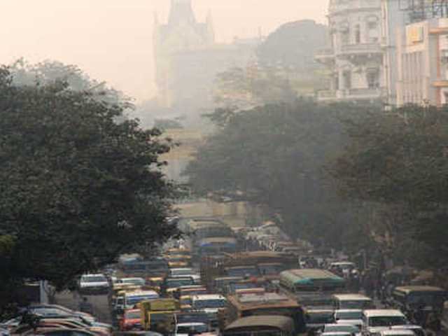 polluted city